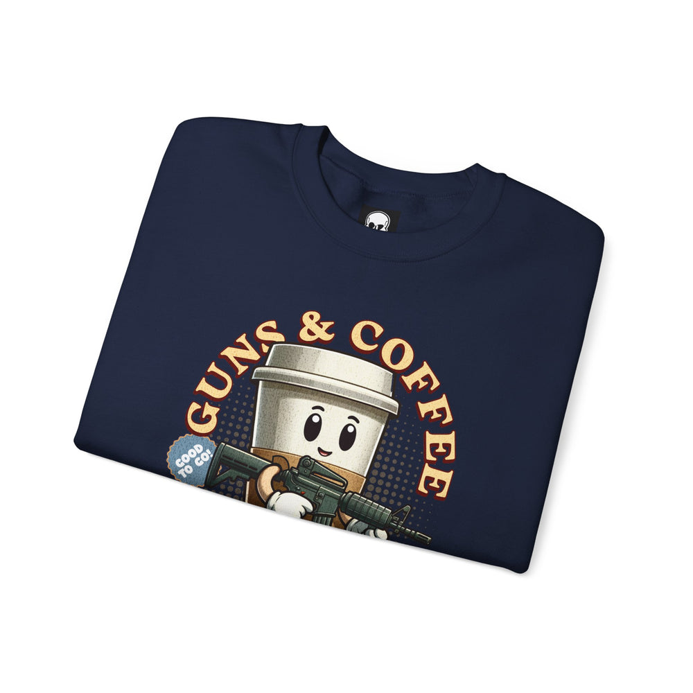 GUNS AND COFFEE VINTAGE SWEATSHIRT