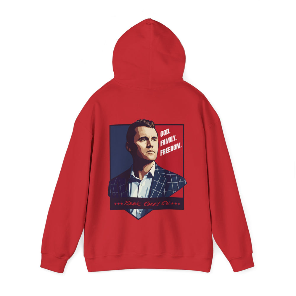 GOD. FAMILY. FREEDOM CHARLIE KIRK HOODIE