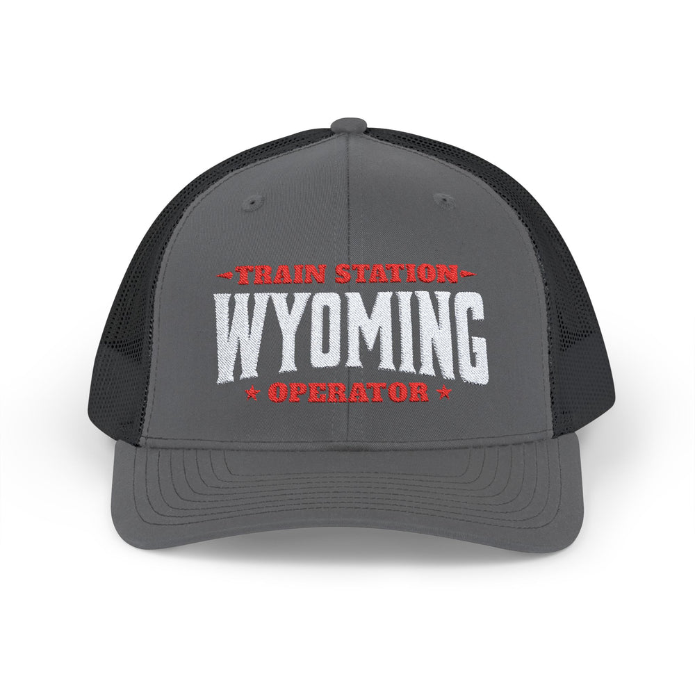 TRAIN STATION WYOMING SNAP TRUCKER HAT