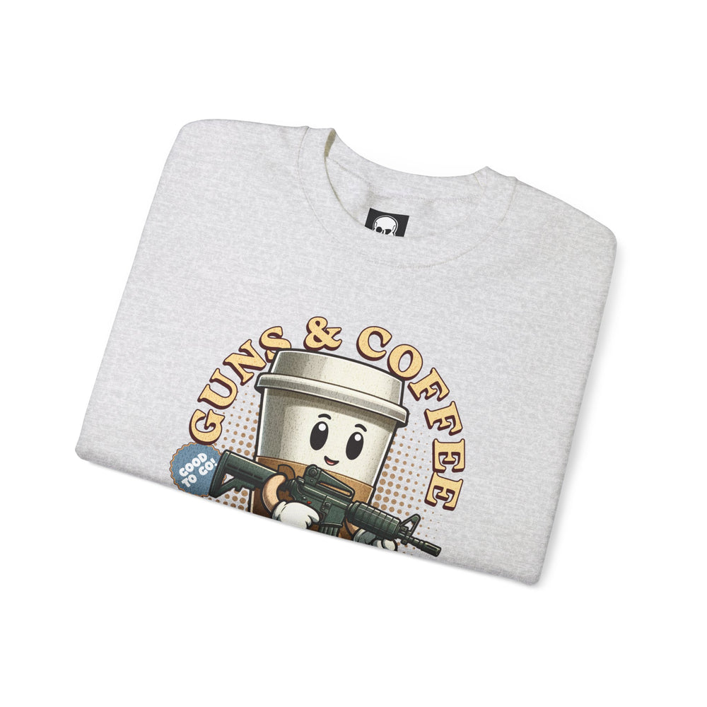 GUNS AND COFFEE VINTAGE SWEATSHIRT