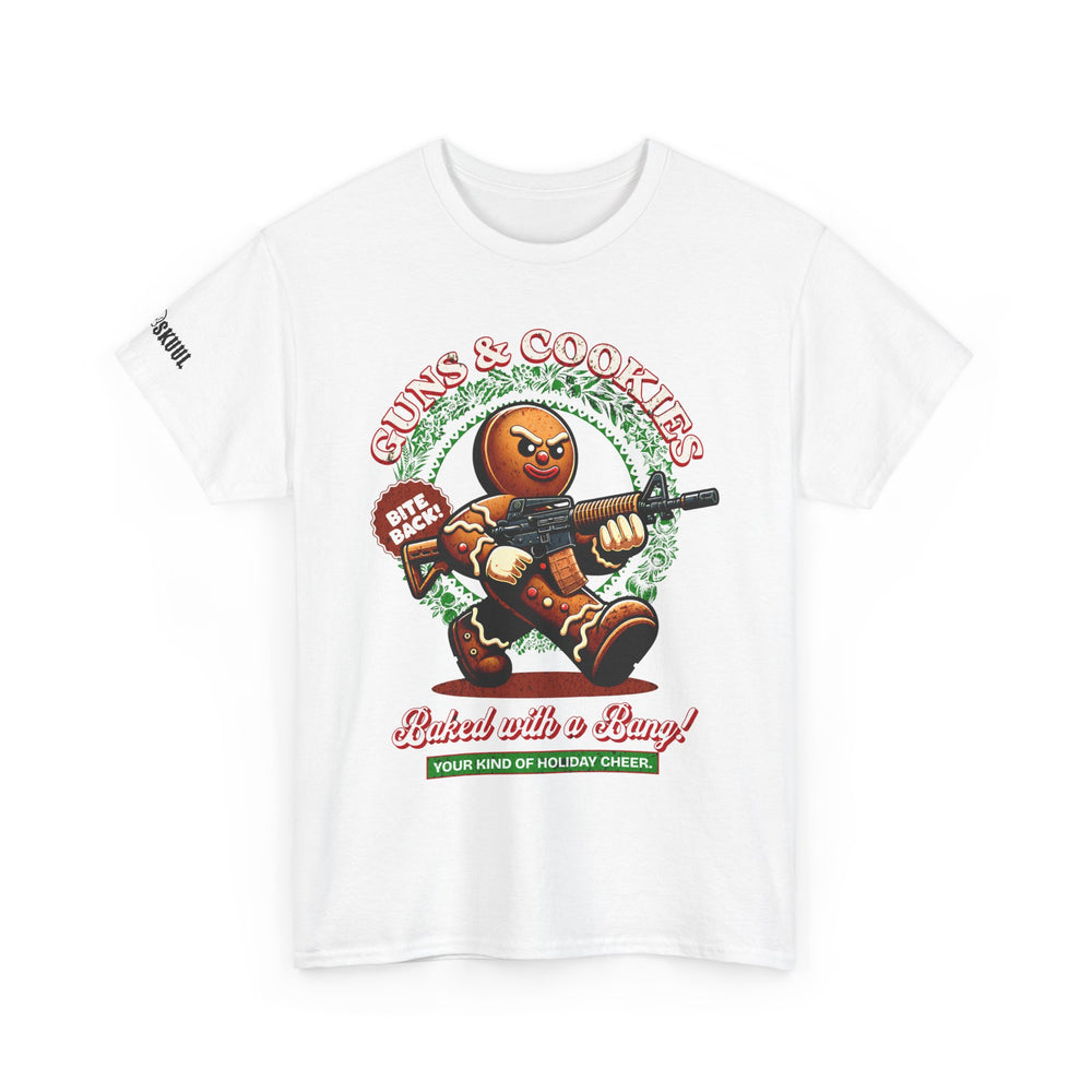 GUNS AND COOKIES XMAS T SHIRT