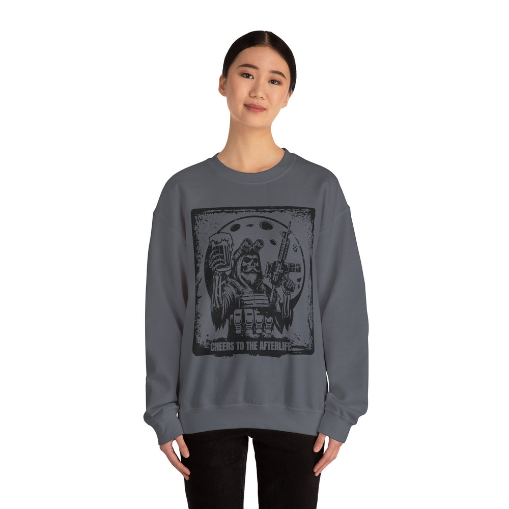 CHEERS TO THE AFTERLIFE GRUNGE SWEATSHIRT