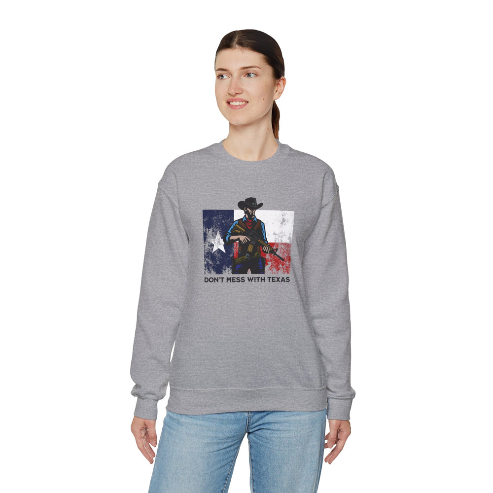 DON'T MESS WITH TEXAS COWBOY SWEATSHIRT