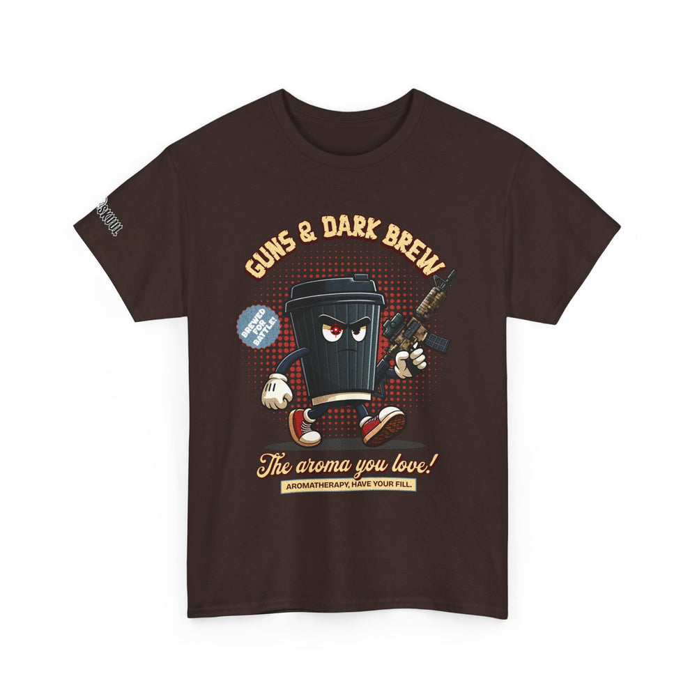 GUNS AND DARK BREW T SHIRT