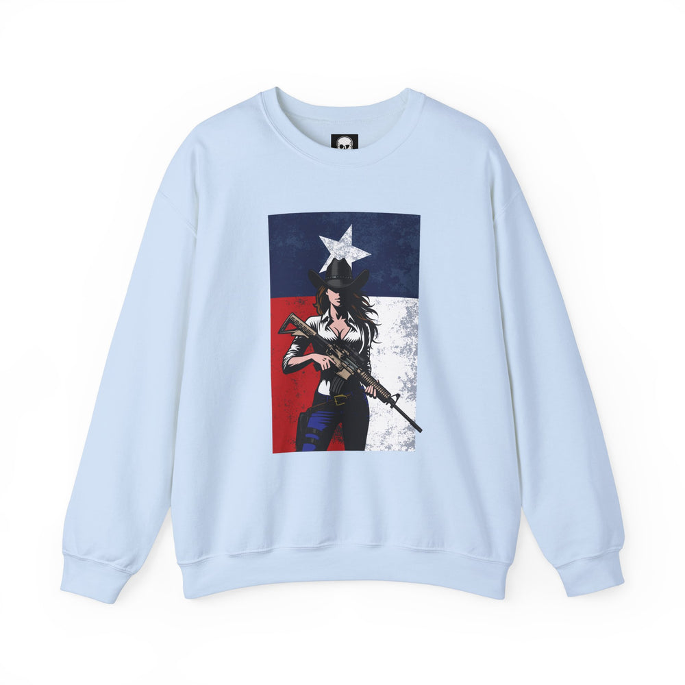 COWGIRL TEXAS FLAG SWEATSHIRT