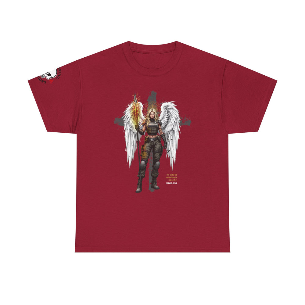 FEMALE ARCHANGEL 2 SAMUEL 22:40 T SHIRT