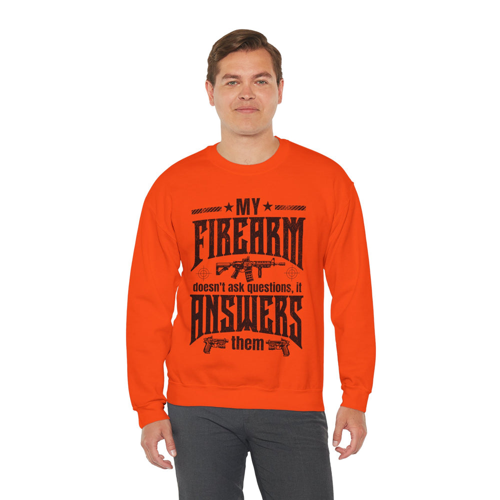 QUESTIONS ANSWERED SWEATSHIRT