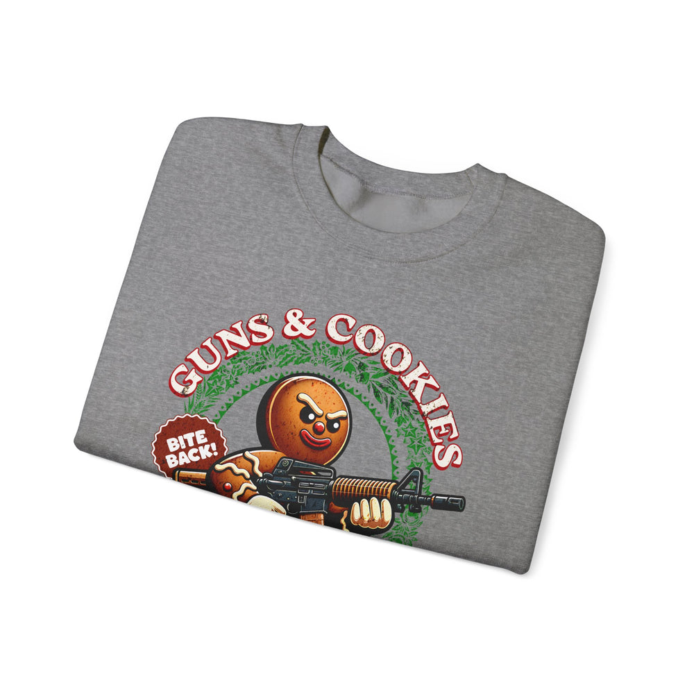 GUNS AND COOKIES XMAS SWEATSHIRT