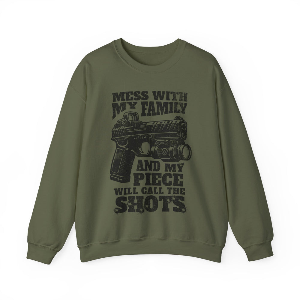 CALLING THE SHOTS SWEATSHIRT