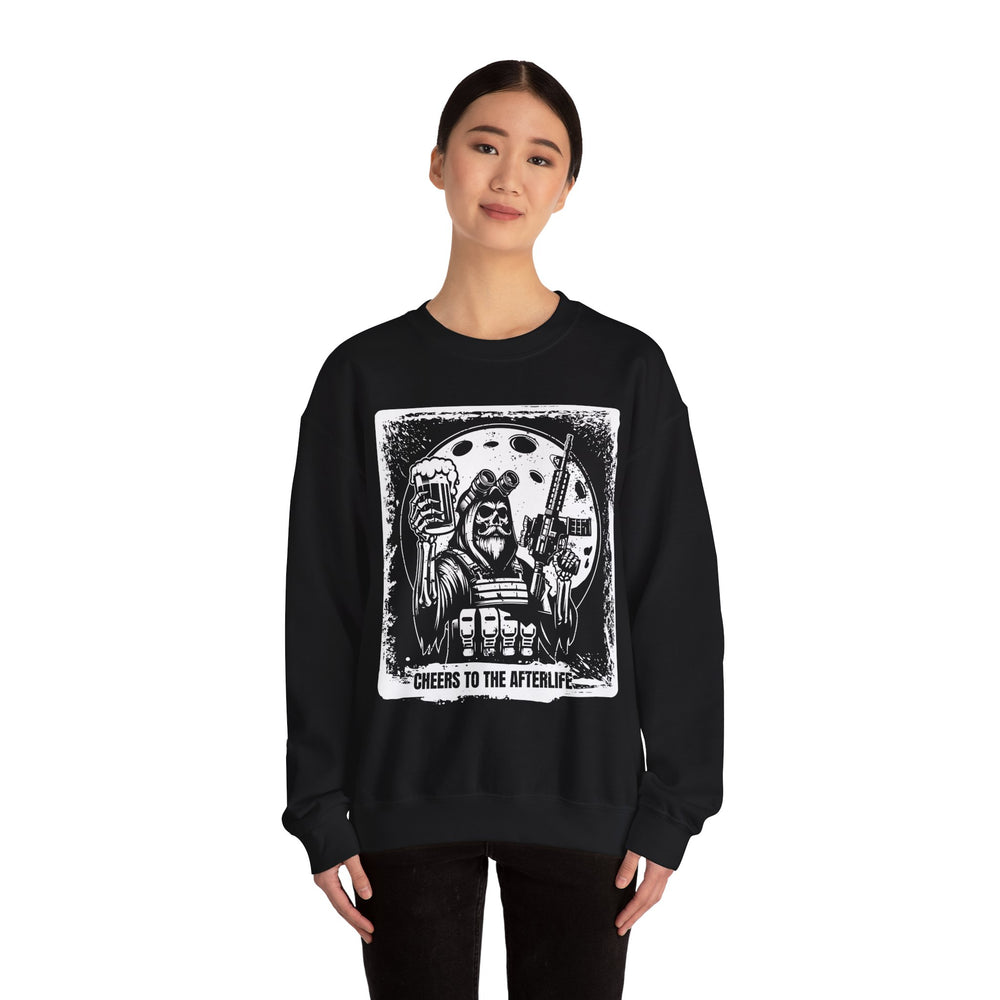 CHEERS TO THE AFTERLIFE GRUNGE SWEATSHIRT