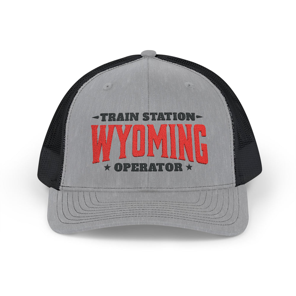 TRAIN STATION WYOMING SNAP TRUCKER HAT