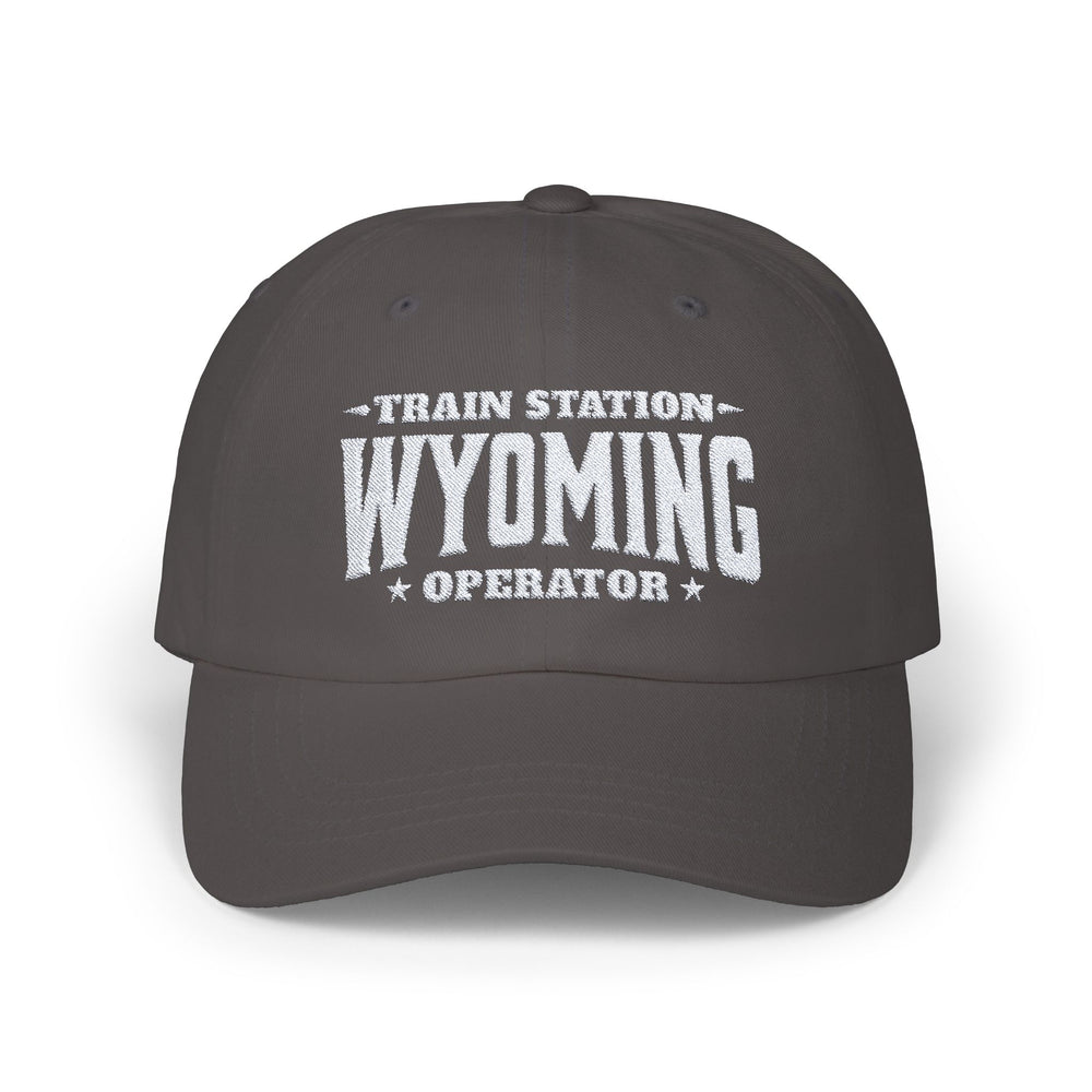 TRAIN STATION WYOMING DAD CAP