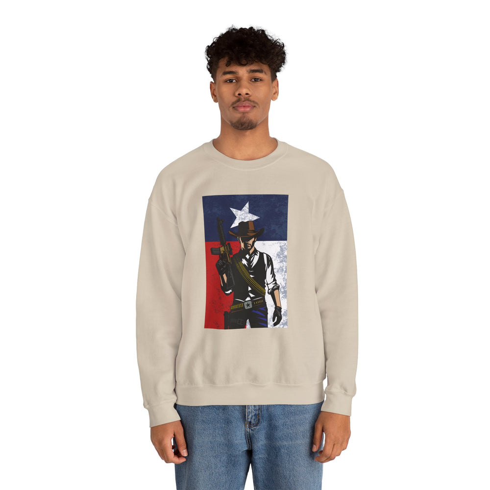 COWBOY TEXAS FLAG SWEATSHIRT