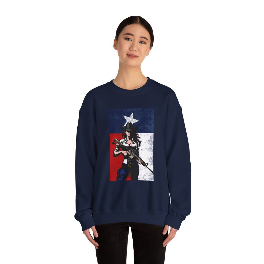 COWGIRL TEXAS FLAG SWEATSHIRT