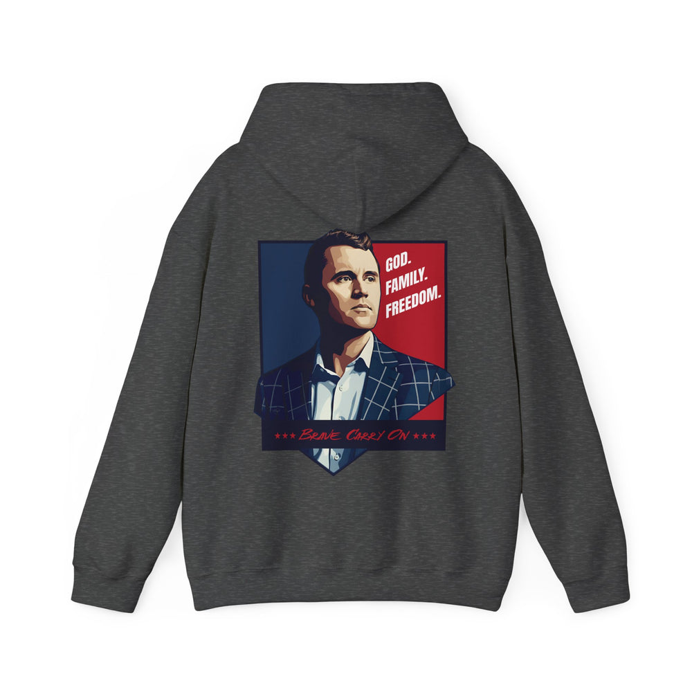 GOD. FAMILY. FREEDOM CHARLIE KIRK HOODIE