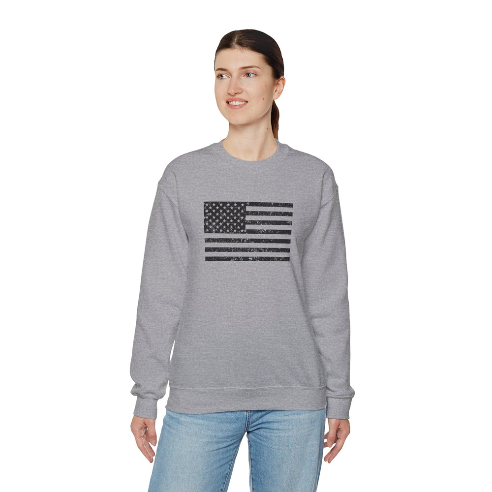 USA GRUNGE FLAG SWEATSHIRT