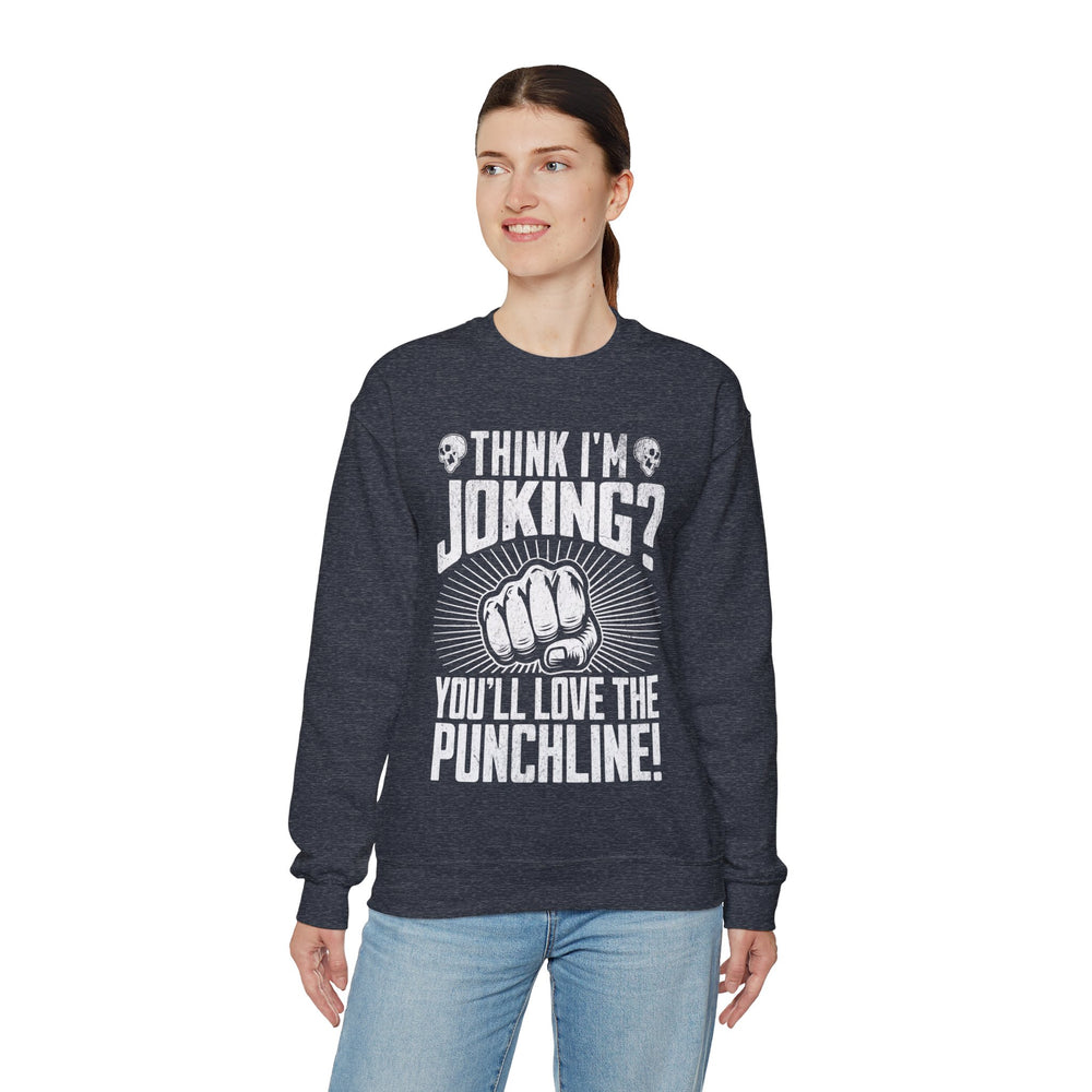 KISS THE PUNCHLINE SWEATSHIRT