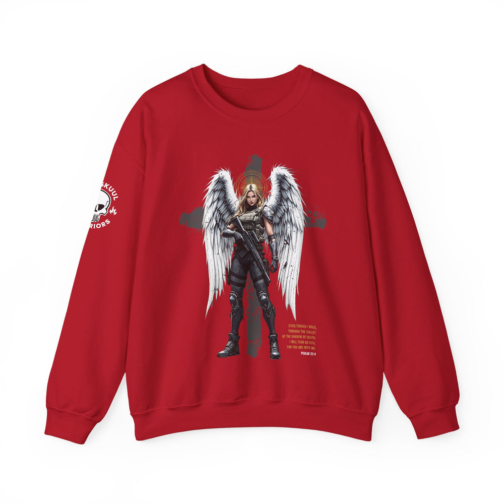 FEMALE ARCHANGEL PSALM 23:4 SWEATSHIRT