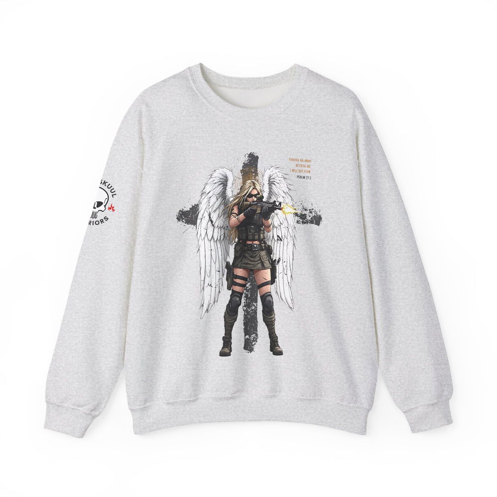 FEMALE ARCHANGEL PSALM 27:3 SWEATSHIRT
