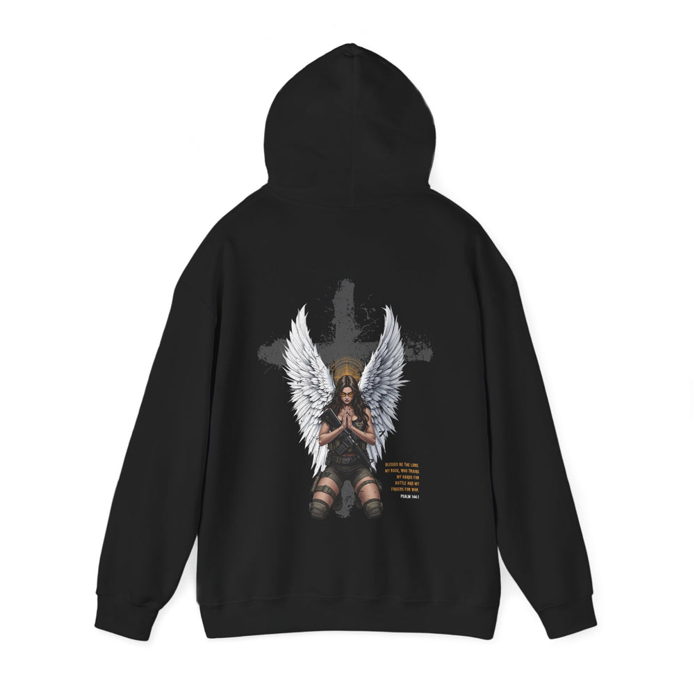 FEMALE ARCHANGEL PSALM 144:1 HOODIE