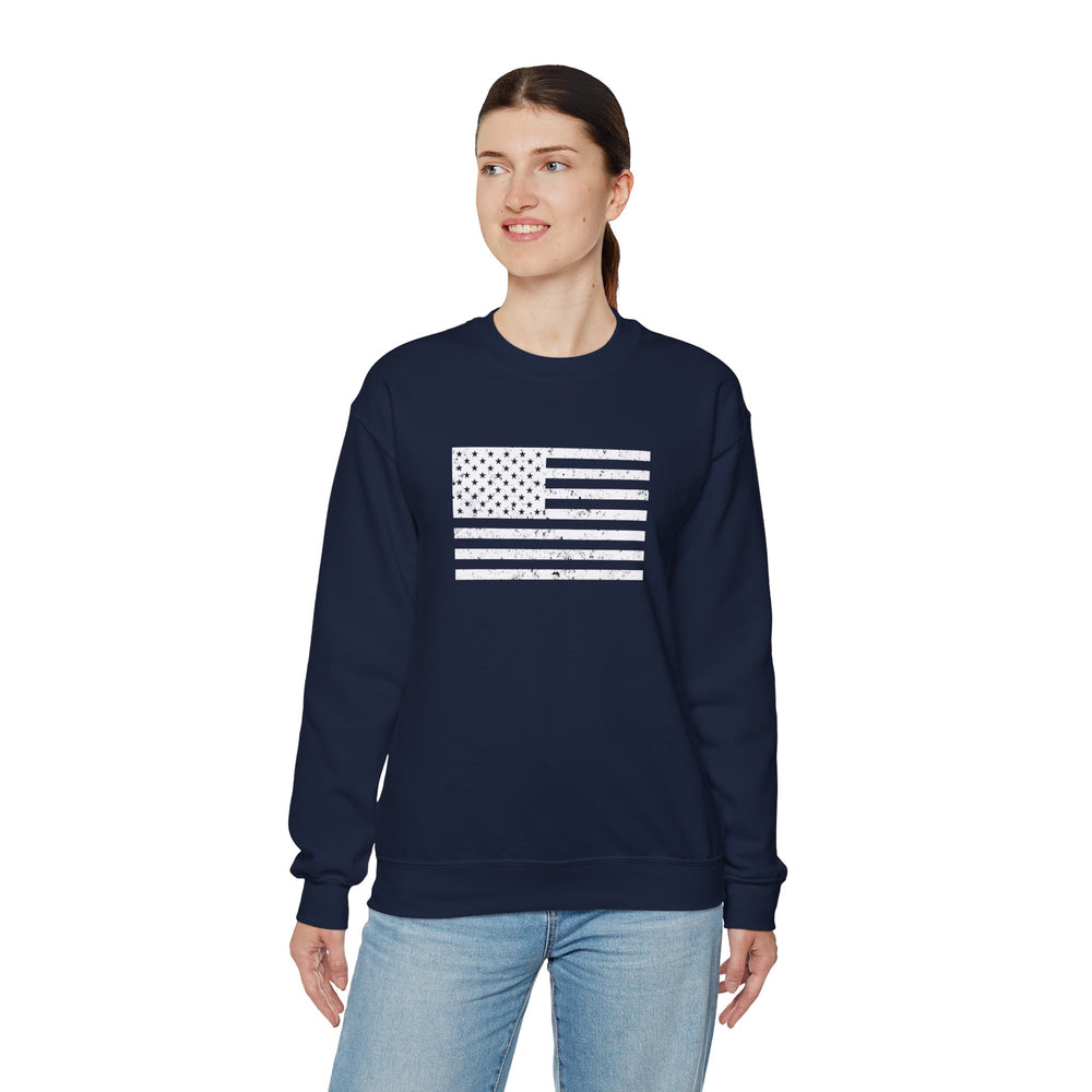 USA GRUNGE FLAG SWEATSHIRT