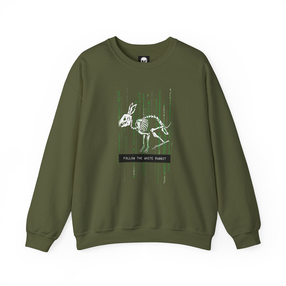 FOLLOW THE WHITE RABBIT SWEATSHIRT