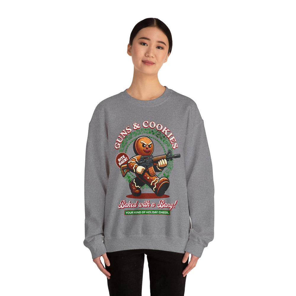 GUNS AND COOKIES XMAS SWEATSHIRT