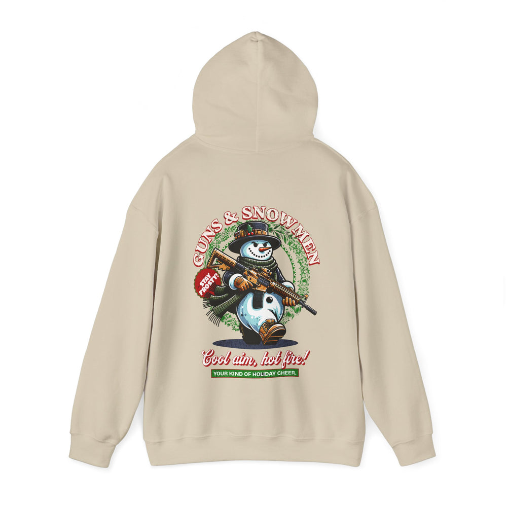 GUNS AND SNOWMEN XMAS HOODIE