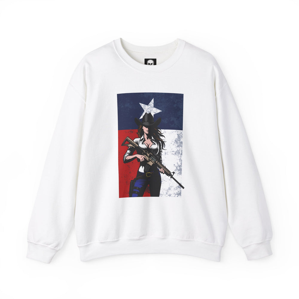 COWGIRL TEXAS FLAG SWEATSHIRT