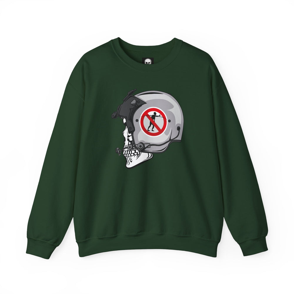 NO ZOMBIE RIDES SWEATSHIRT