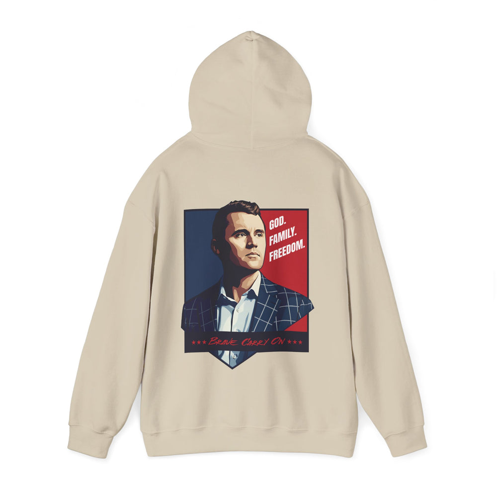 GOD. FAMILY. FREEDOM CHARLIE KIRK HOODIE