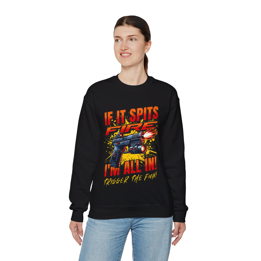 TACTICAL GUN SPITTING SWEATSHIRT