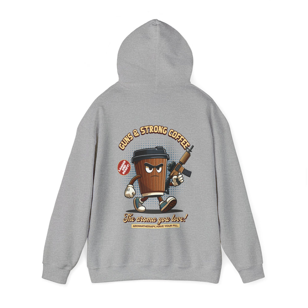 GUNS AND STRONG COFFEE HOODIE