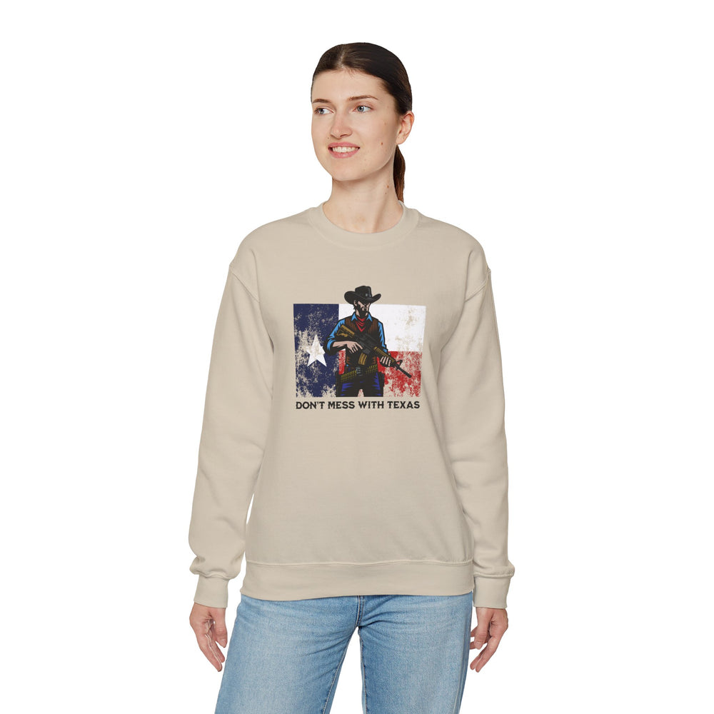 DON'T MESS WITH TEXAS COWBOY SWEATSHIRT