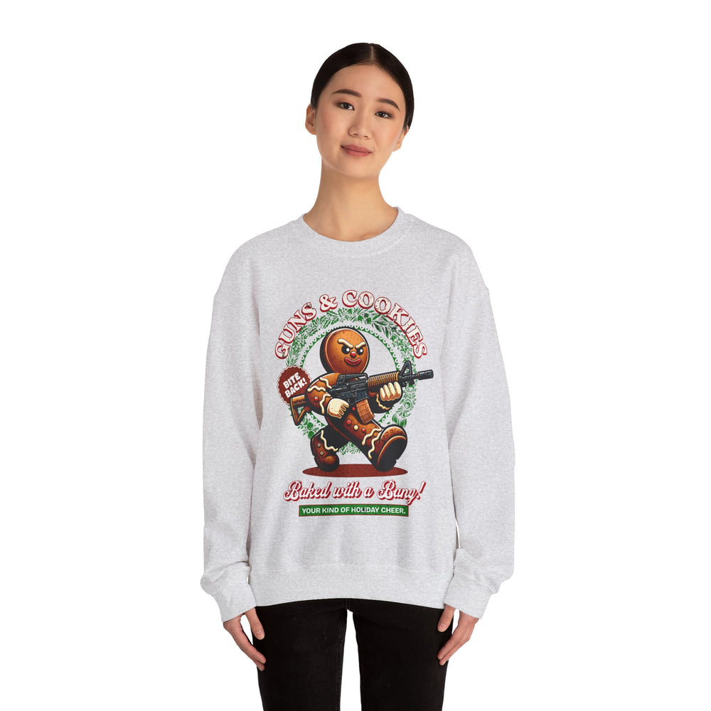 GUNS AND COOKIES XMAS SWEATSHIRT