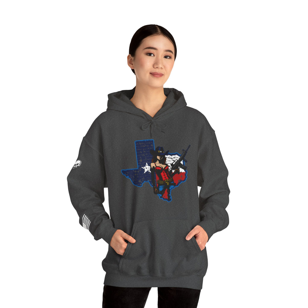 TEXAS STATE COWGIRL HOODIE