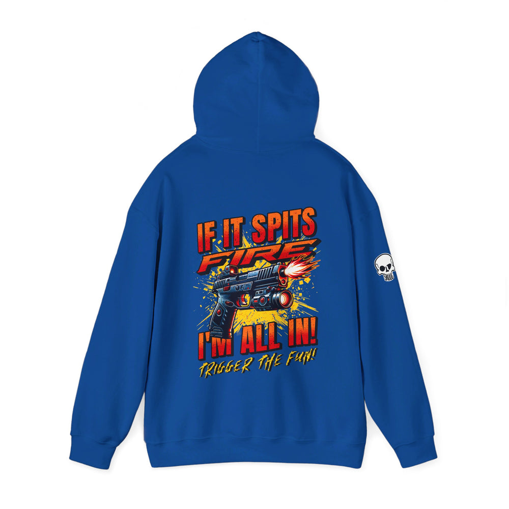 TACTICAL GUN SPITTING FIRE HOODIE