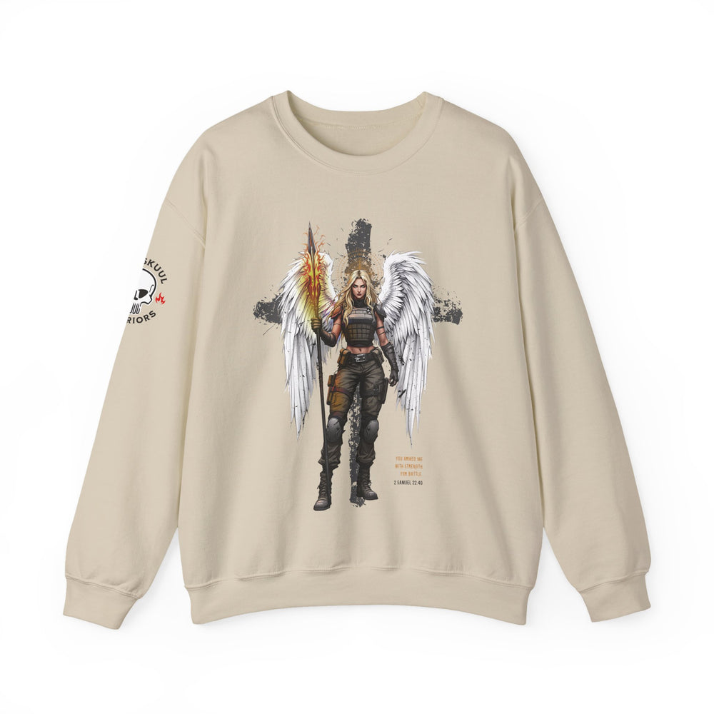 FEMALE ARCHANGEL 2 SAMUEL 22:40 SWEATSHIRT