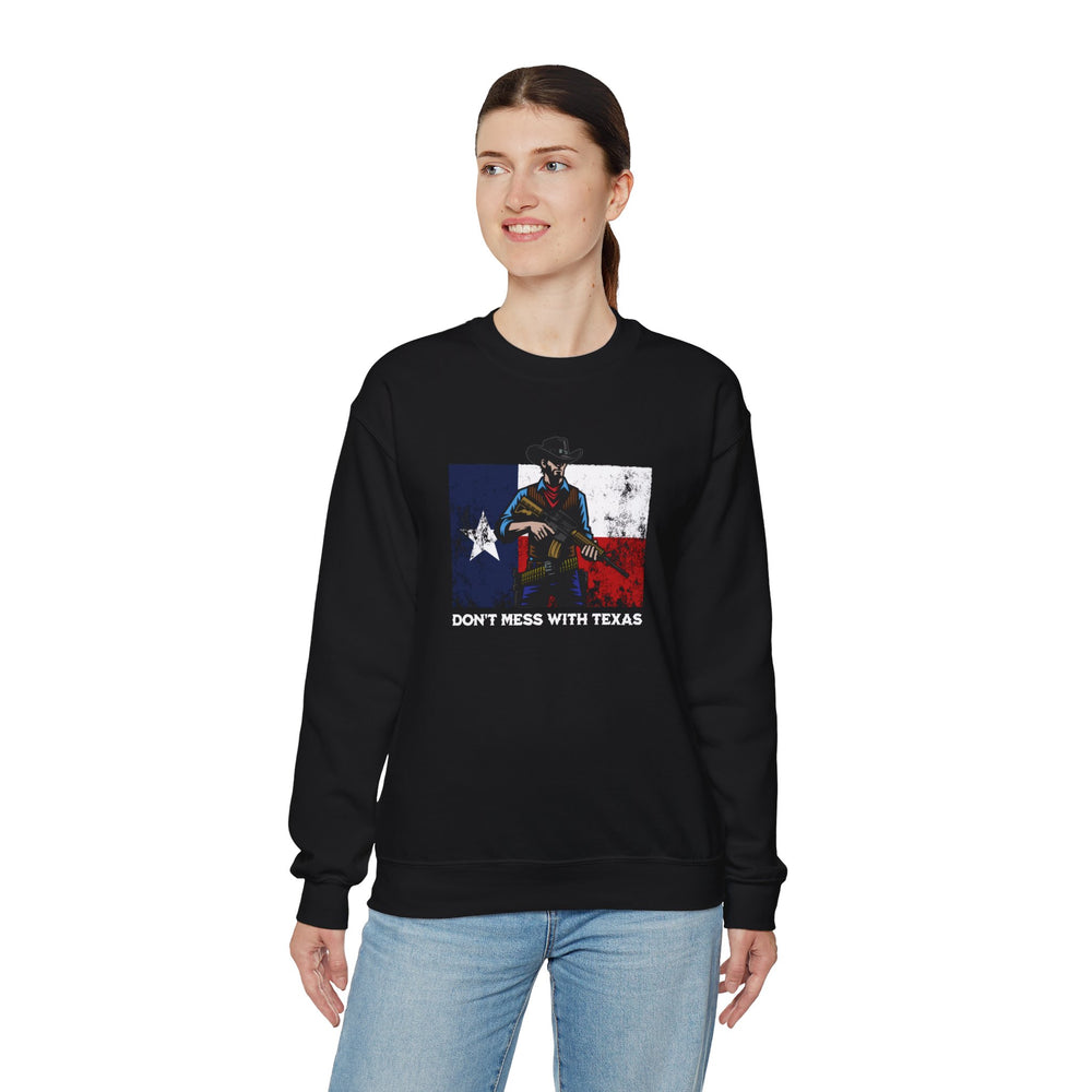 DON'T MESS WITH TEXAS COWBOY SWEATSHIRT