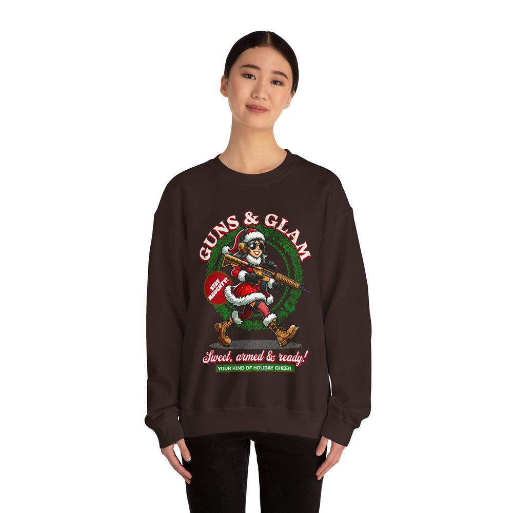 GUNS AND GLAM XMAS SWEATSHIRT