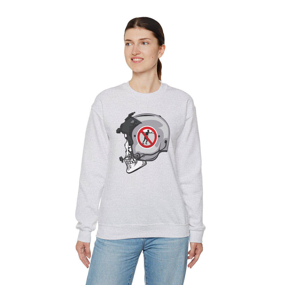 NO ZOMBIE RIDES SWEATSHIRT