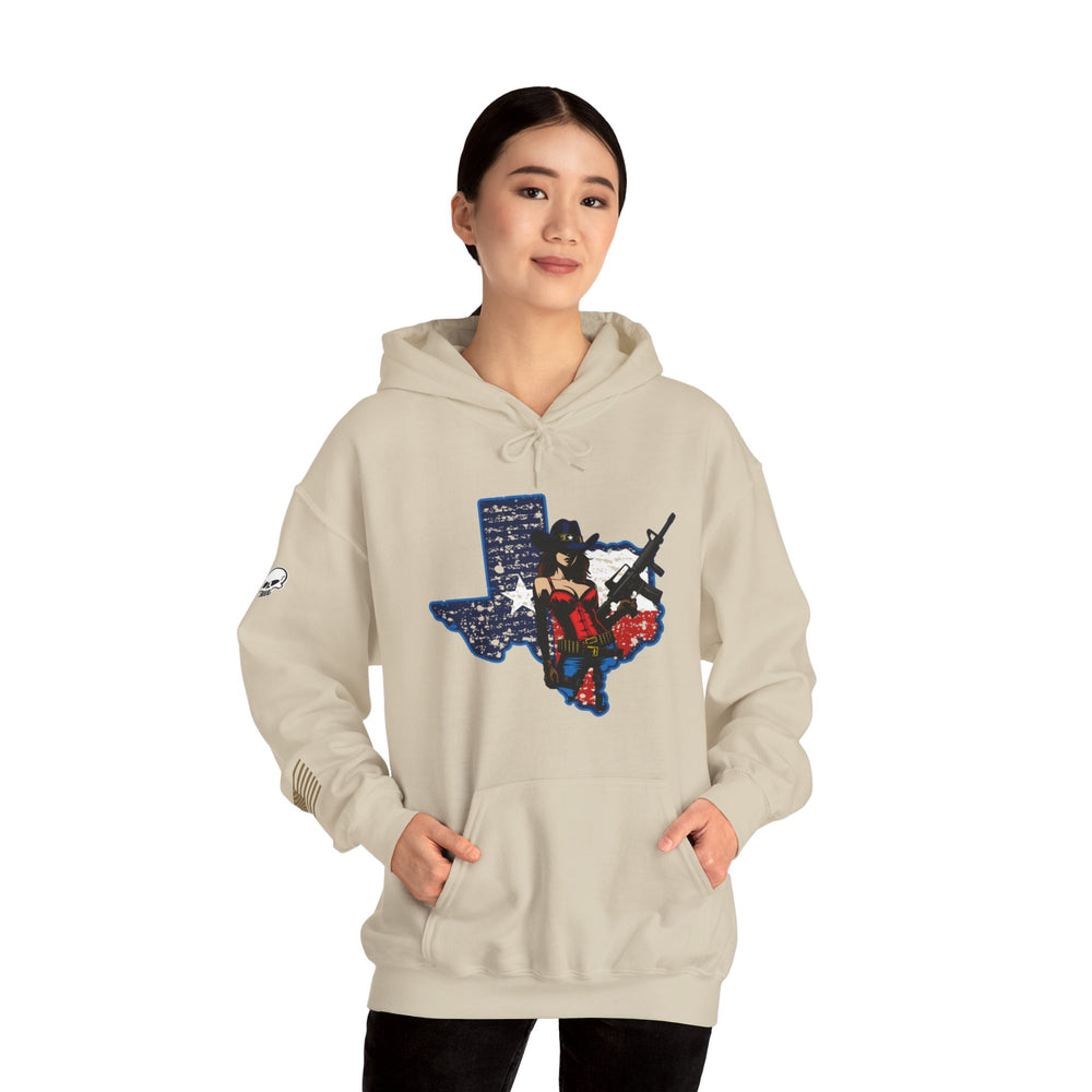 TEXAS STATE COWGIRL HOODIE