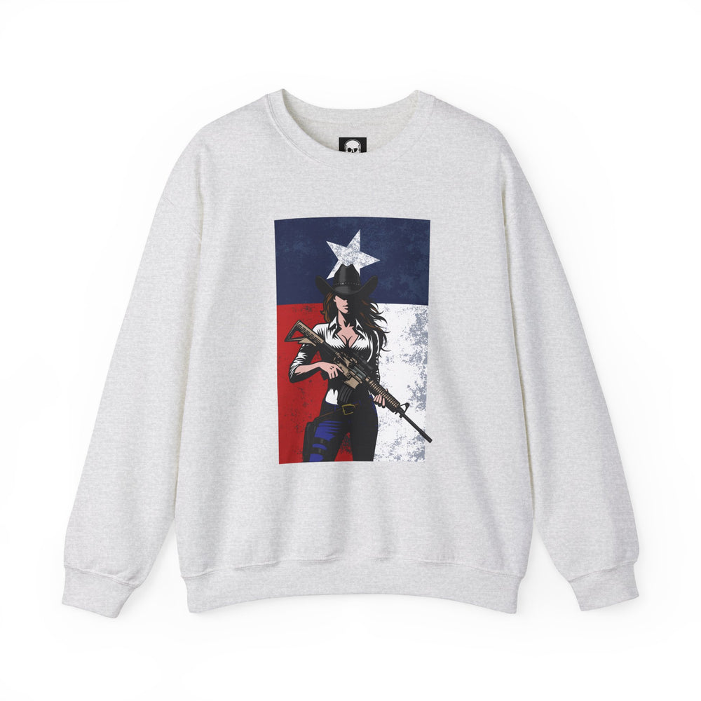 COWGIRL TEXAS FLAG SWEATSHIRT