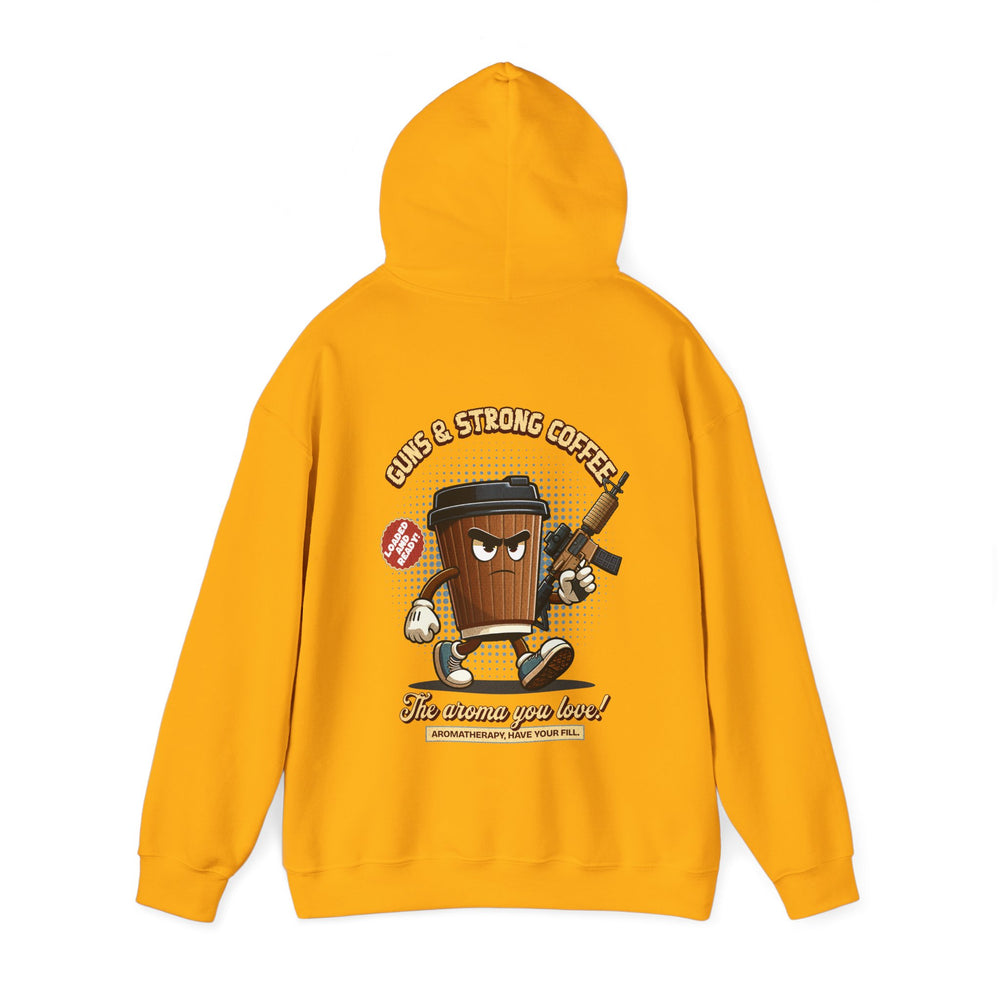 GUNS AND STRONG COFFEE HOODIE