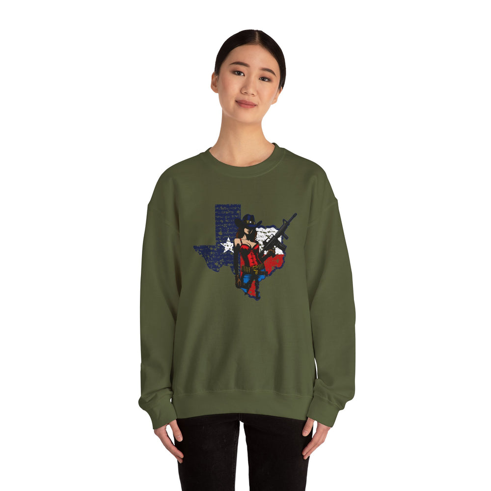 COWGIRL TEXAS STATE SWEATSHIRT