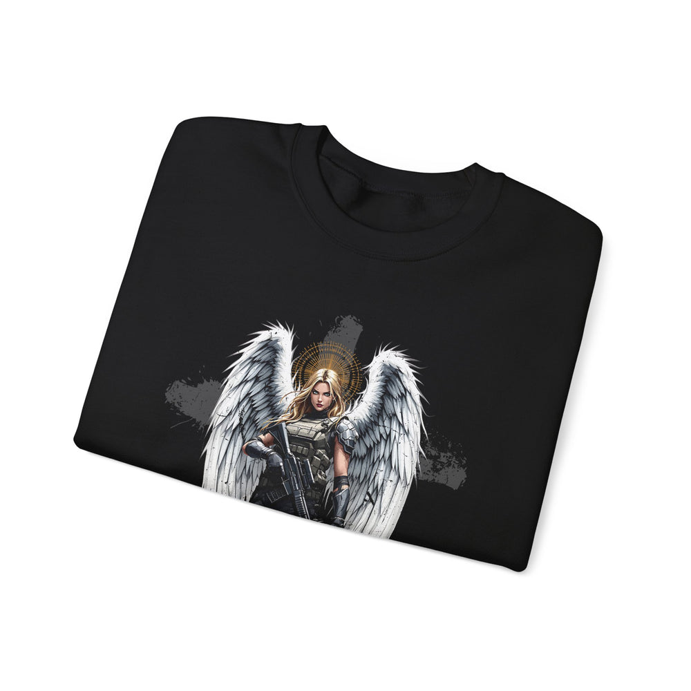 FEMALE ARCHANGEL PSALM 23:4 SWEATSHIRT