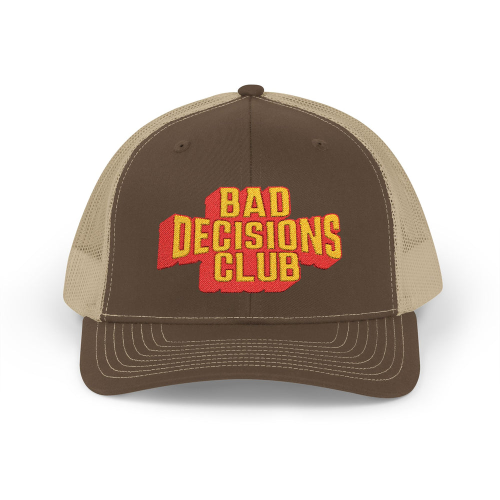 BAD DECISIONS CLUB SNAP TRUCKER HAT