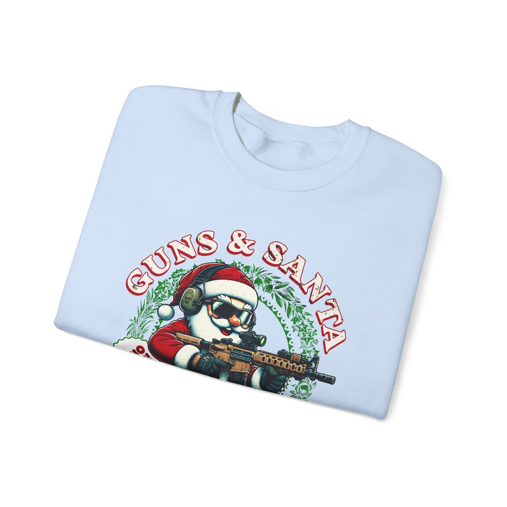 GUNS AND SANTA SWEATSHIRT