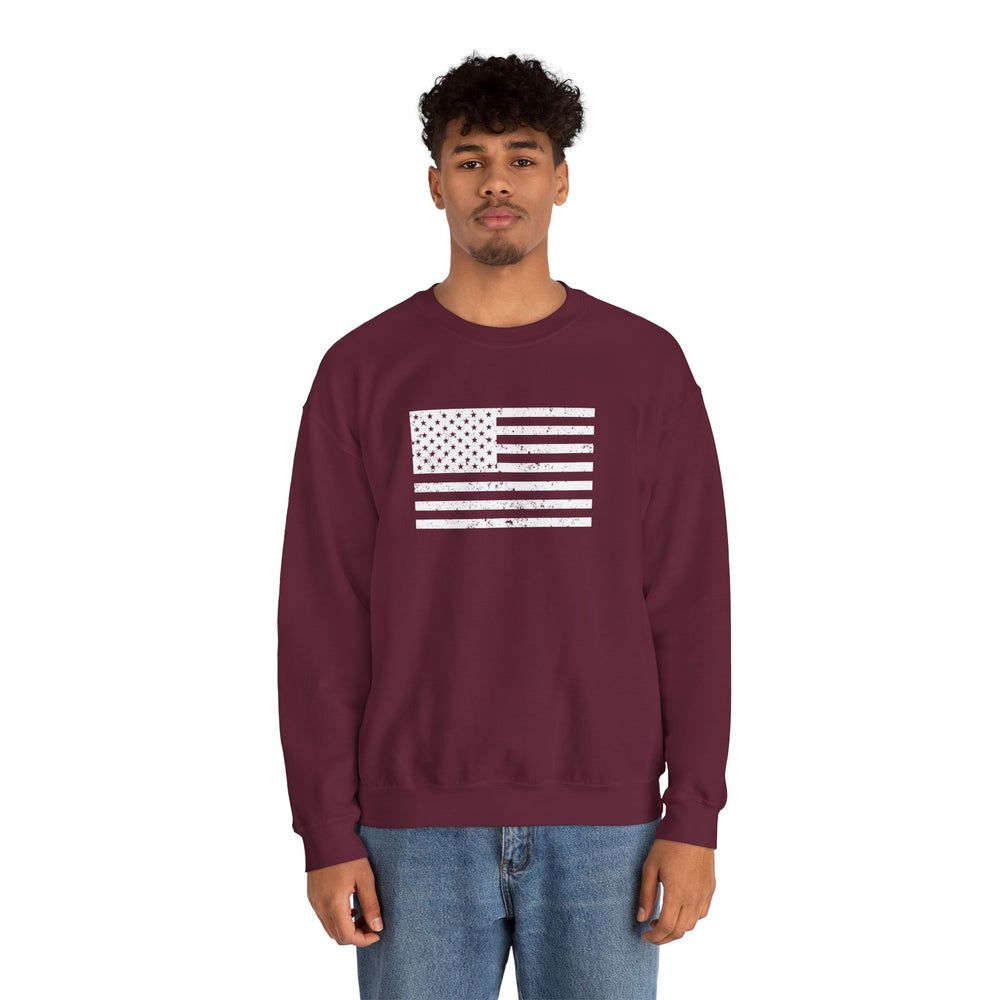 USA GRUNGE FLAG SWEATSHIRT