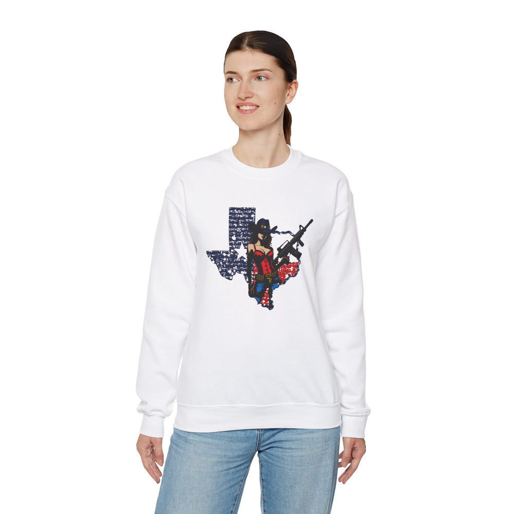 COWGIRL TEXAS STATE SWEATSHIRT